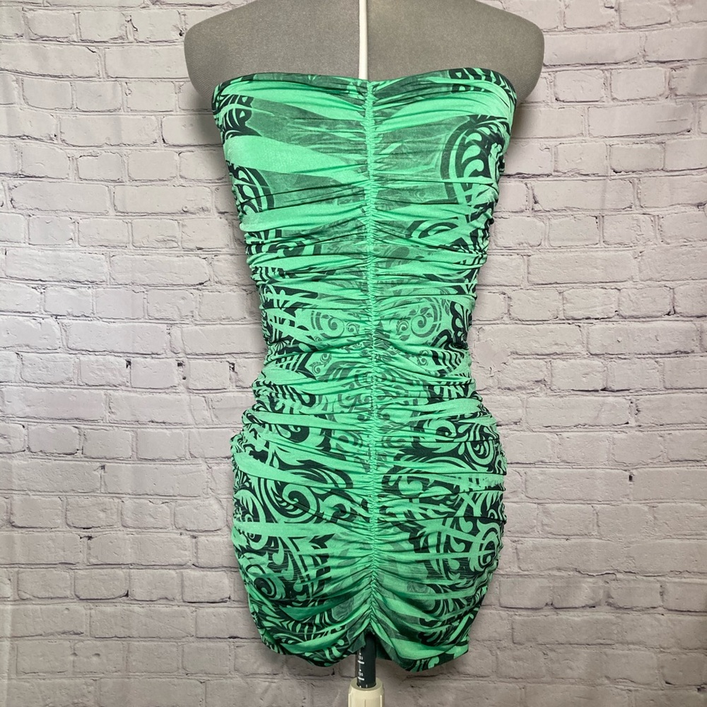 Ruched mini dress